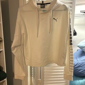 Puma Women's Cream Hoodie Sweater
